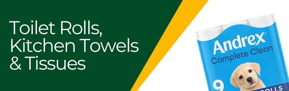 Toilet Rolls, Kitchen Towels & Tissues