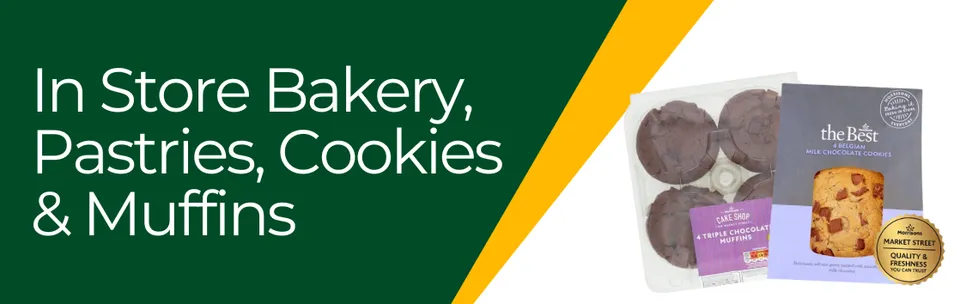 Instore Bakery Pastries, Cookies and Muffins