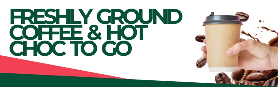 Freshly Ground Coffee & Hot Chocolate To Go