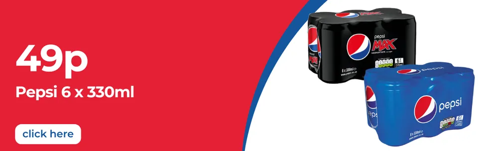 Pepsi 6 Packs 49p