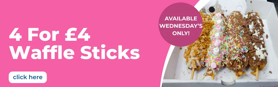 4 Waffle Sticks For £4