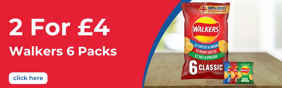 Walkers 6 Packs 2 For £4