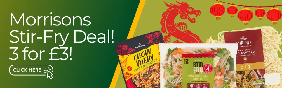 MORRISONS Stir Fry Deal BUY 3 @ £3.00