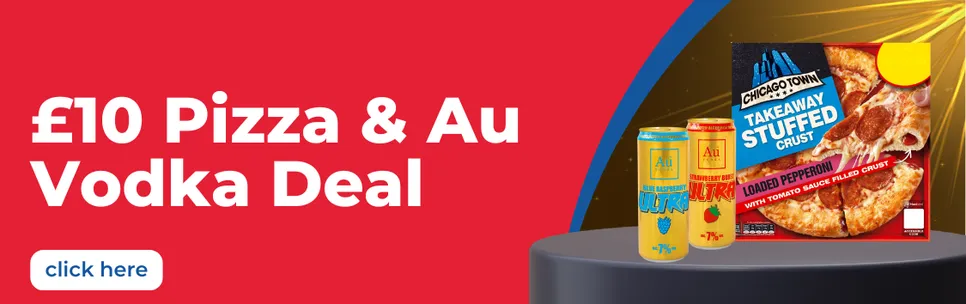 £10 Pizza & Vodka Deal