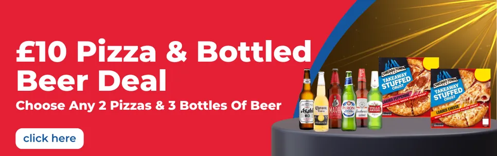 £10 Pizza & Bottled Beer Deal