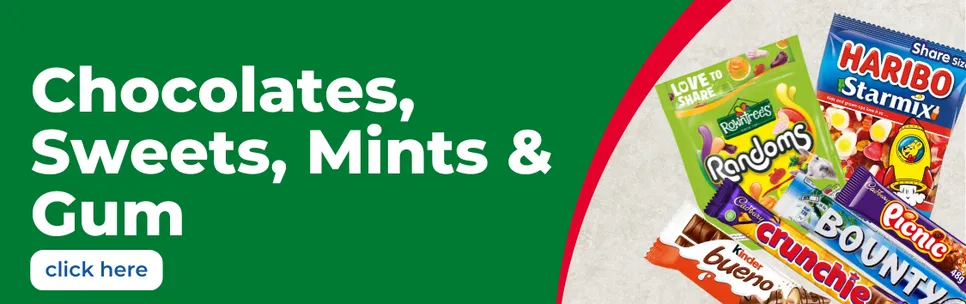 Chocolate, Sweets, Mints & Gum