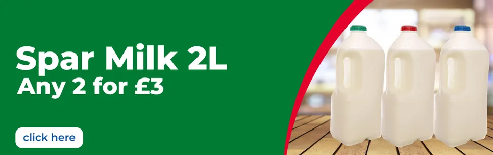 2 For £3 SPAR Milk