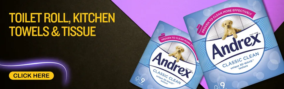 Toilet Rolls, Kitchen Towels & Tissues