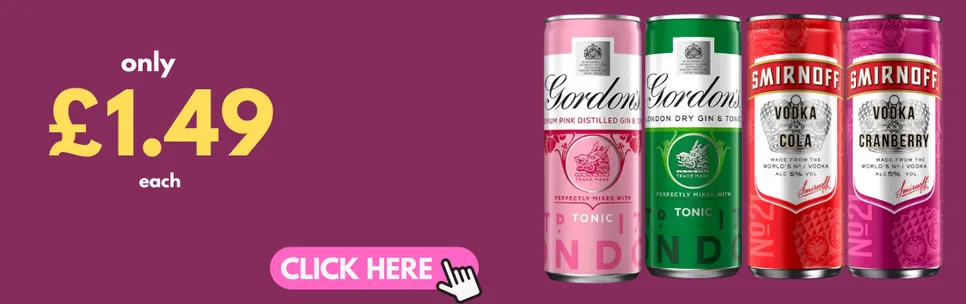 gordon & smirnoff cans