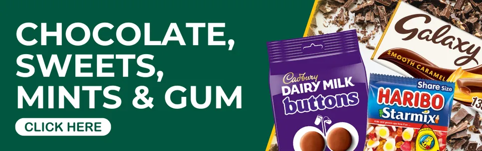 Chocolate, Sweets, Mints & Gum
