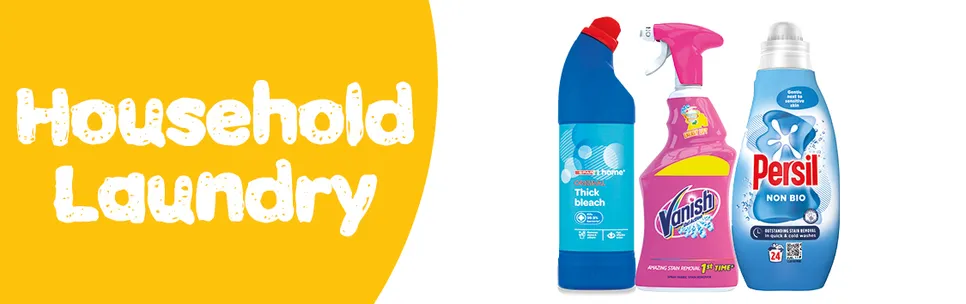 Household Laundry, Cleaning, Dishwash, Loo Rolls & more