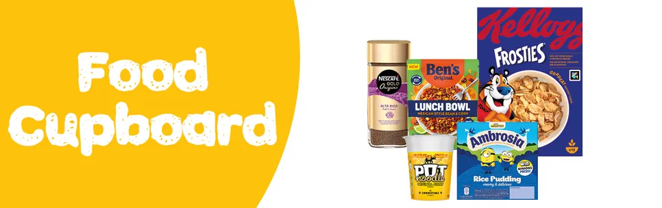 Cereal, Tea, Coffee, Sauces, Rice, Pasta & Cooking Essentials