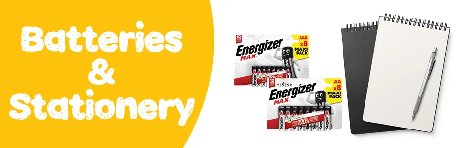 Batteries, Bulbs, Pens, Cellotape & Non-Food