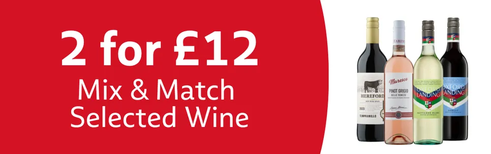 2 for £12 Wines