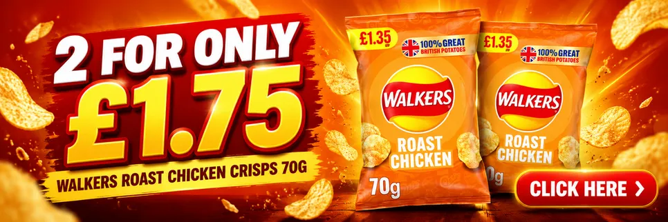 2 x Walkers Roast Chicken 70g £1.75