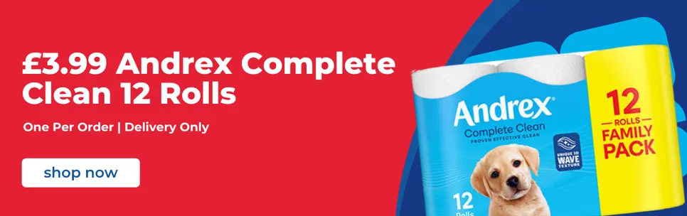 £3.99 Andrex Complete Clean 12 Rolls 