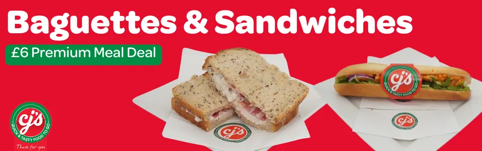 £6.00 Baguettes and Sandwich Meal Deal