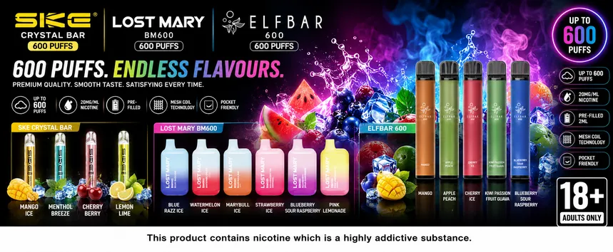 600 PUFFS