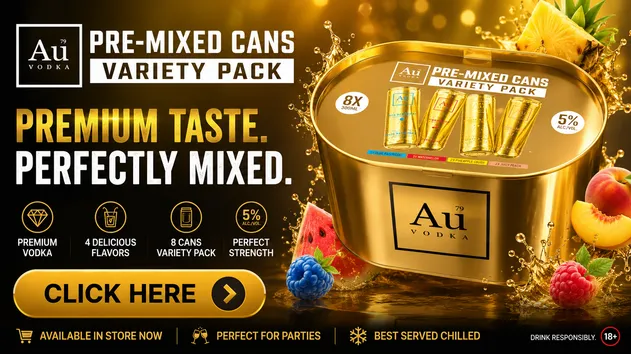 AU VODKA 8PK ICE BUCKET