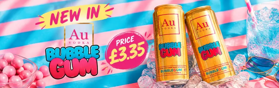 AU Vodka Bubblegum Can 330ml