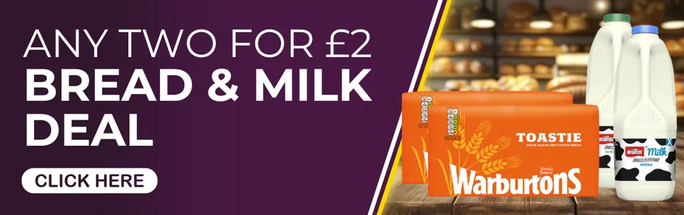 Bread & Milk Deal - 2 for £2