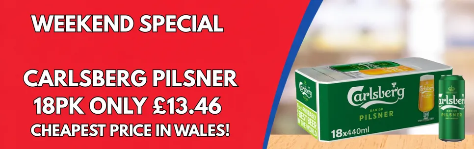 CARLSBERG 18PK ONLY £13.46