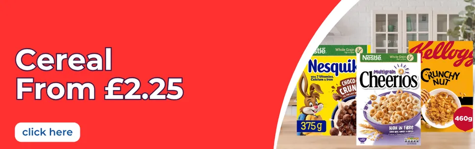 Cereals from £2.25