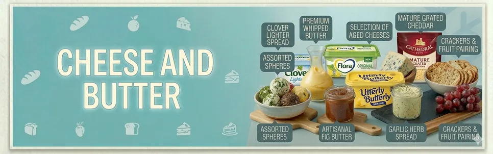 Cheese and butter new