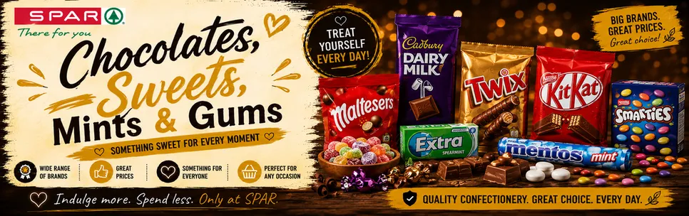 Chocolate, Sweets, Mints & Gum