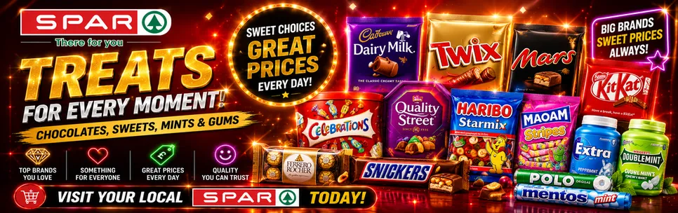 Chocolates, Sweets, Mints & Gums