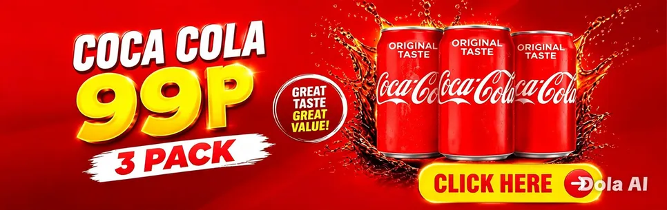 Coca Cola 3 Cans In 99p