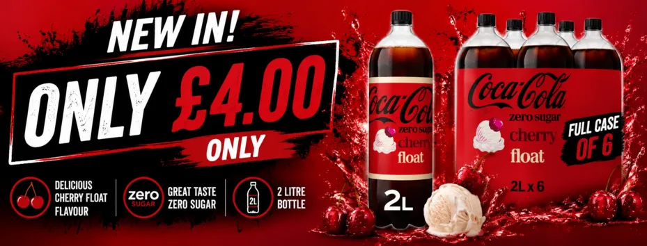 Coke Zero Cherry Float 2L 6PK