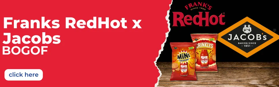 Franks Redhot X Jacobs BOGOF