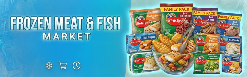 Frozen meat and fish