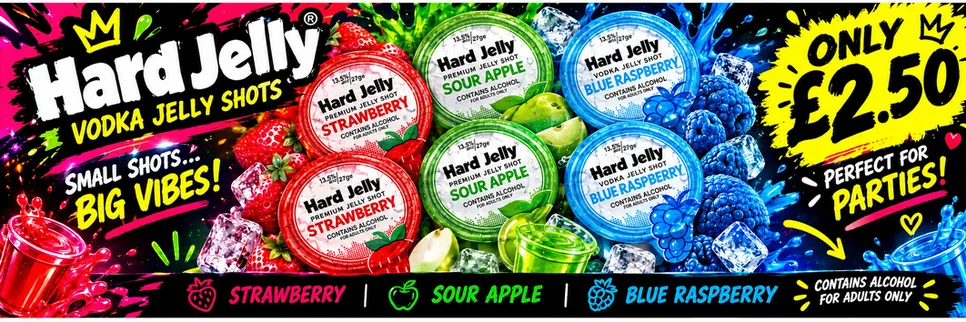 HARD JELLY VODKA JELLY SHOTS 13.5%