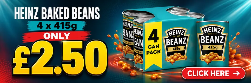 Heinz Baked Beans 4Pk £2.50