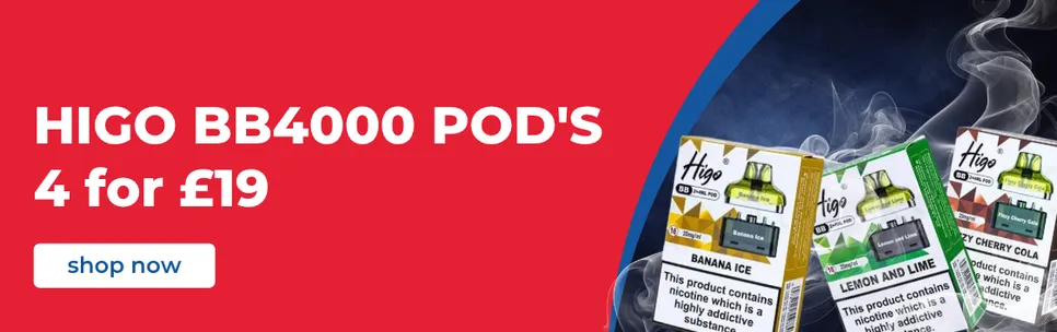 Higo BB4000 Pods 4 for £19