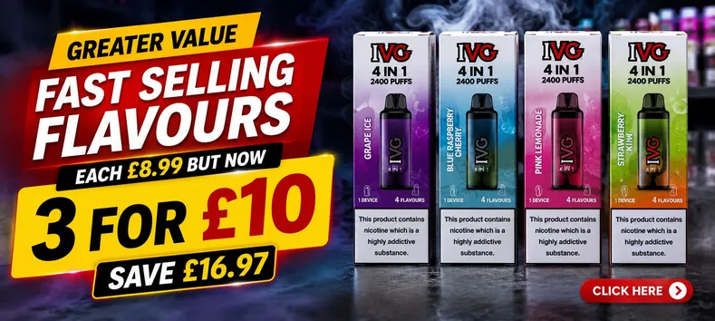  IVG 4in1 2400  3 for £10 