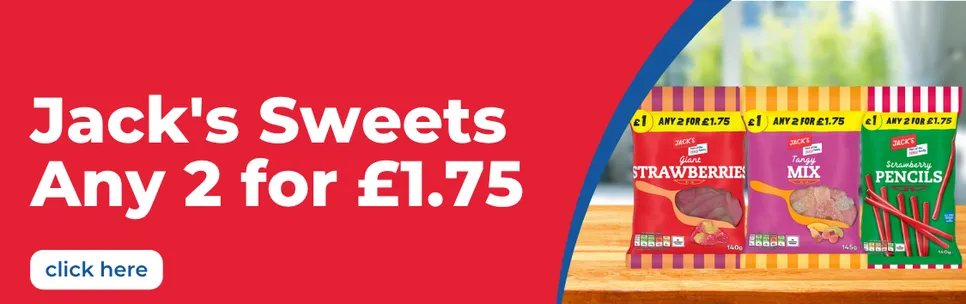 Jack's Sweets – Any 2 for £1.75