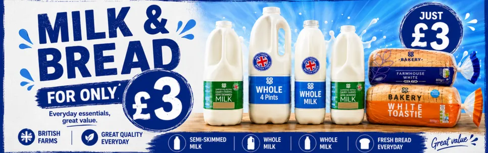 MILK & BREAD DEAL
