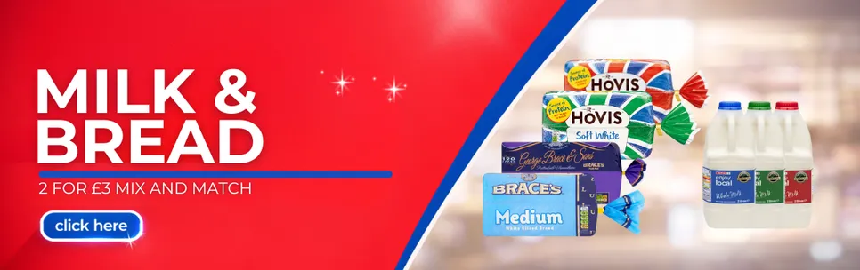 Milk and Bread 2 for £3
