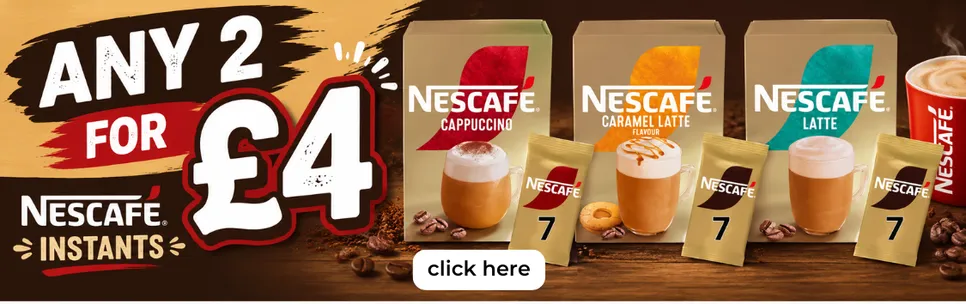 Nescafe Instants 2 for £4
