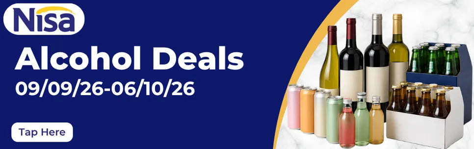 Nisa Alcohol deals 09/09/2026 - 06/10/2026