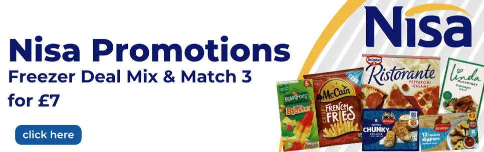 Nisa Freezer Deal 07/10/26 - 27/10/26