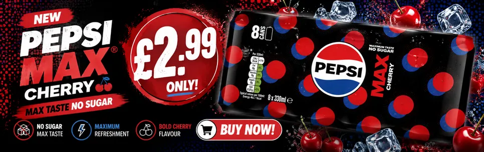 PEPSI MAX CHERRY 8PACK CAN