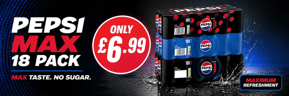 Pepsi Max 18s 6.99