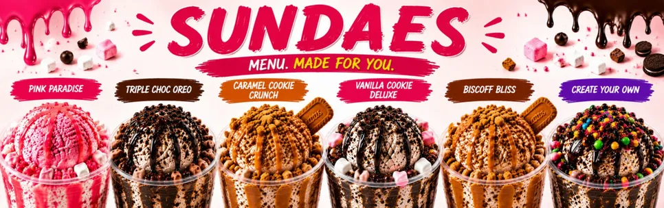 SUNDAE MENU 