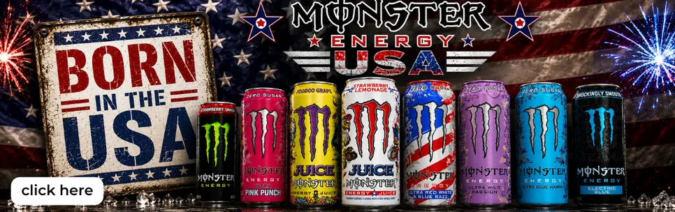 USA Monster Energy Cans