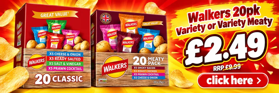 Walkers Variety or Variety Meaty 20pack