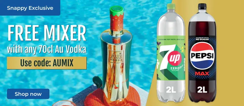 Free Mixer with 70cl Au Vodka